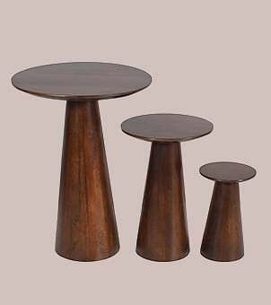 Wakefit Ophelia Solid Wood Side Table