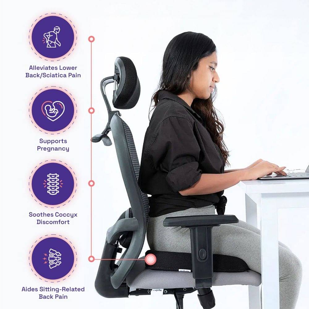 Ortho cushion store for office chair