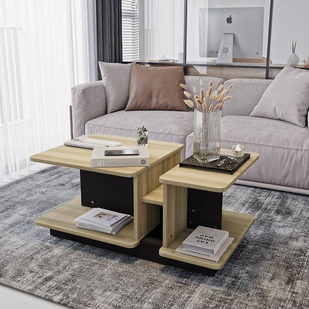 Eli Solid Wood Coffee Table | Centre Table | For Living Room. – Torque India