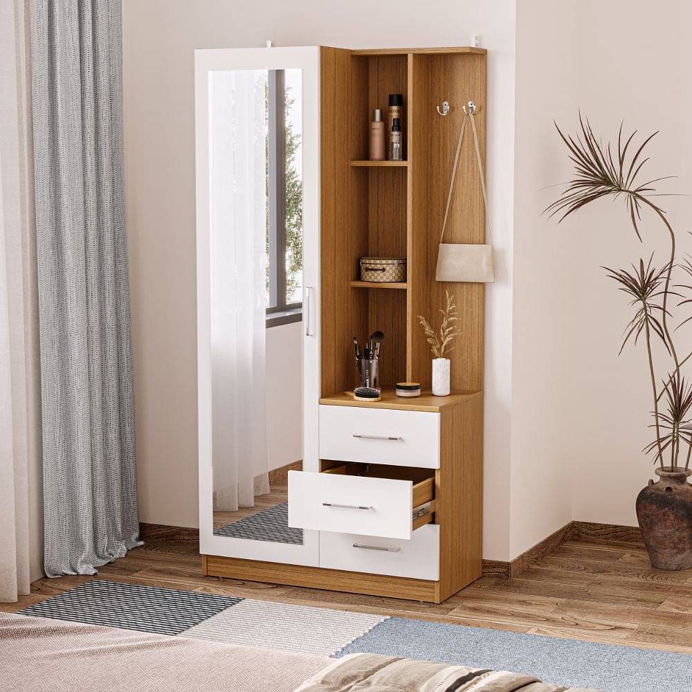 Top 10 Modern Wardrobe With Dressing Table Designs For Your Home | LBB