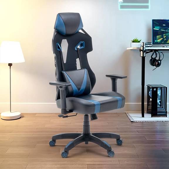 Wakefit Gaming Chair 3 Years Warranty Lamarck Gaming Chair (Blue-Black) : DIY (Do-It-Yourself)