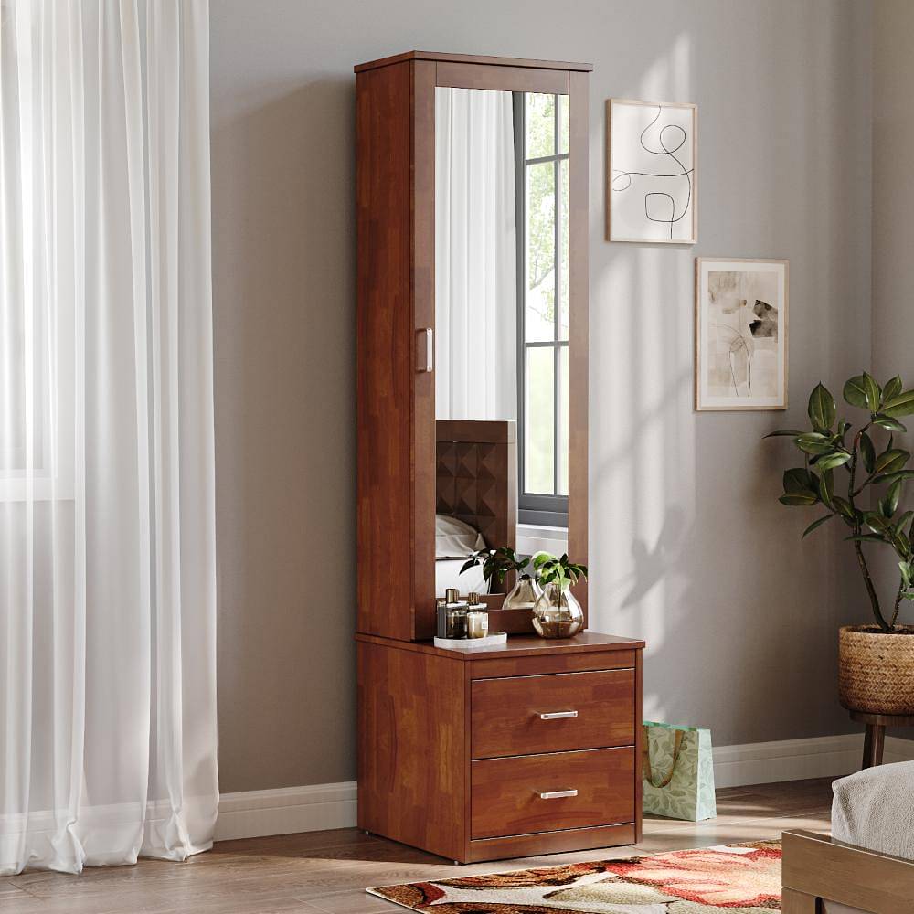Dressing Table with Mirror Door | Drawer & Shelves – VIKI FURNITURE