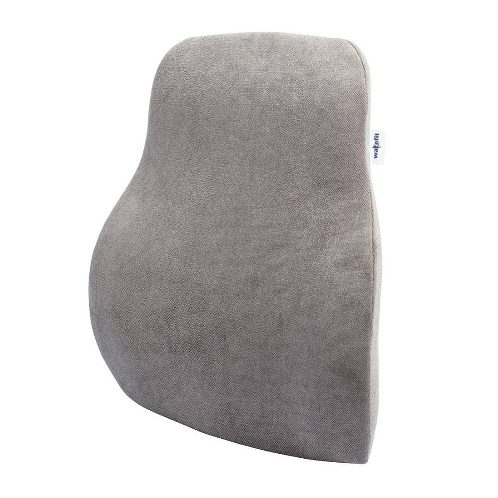 Perfect for chair & sofa offering comfort and support Grey The Bettersleep Company Shaped Lumbar Back Support Cushion 