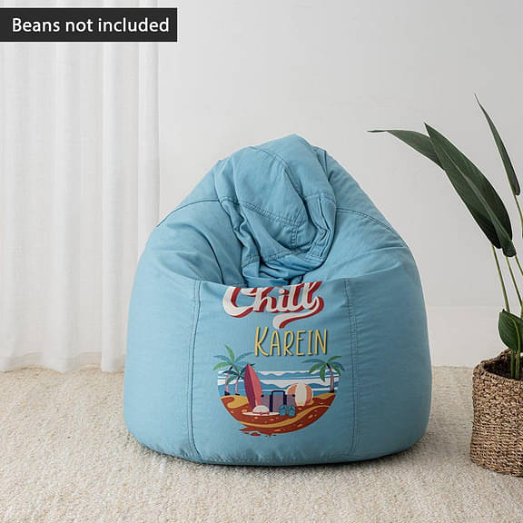 Wakefit Canvas BeanBag Cover - Kripya Chill Karein, XXL (Beans not Included)