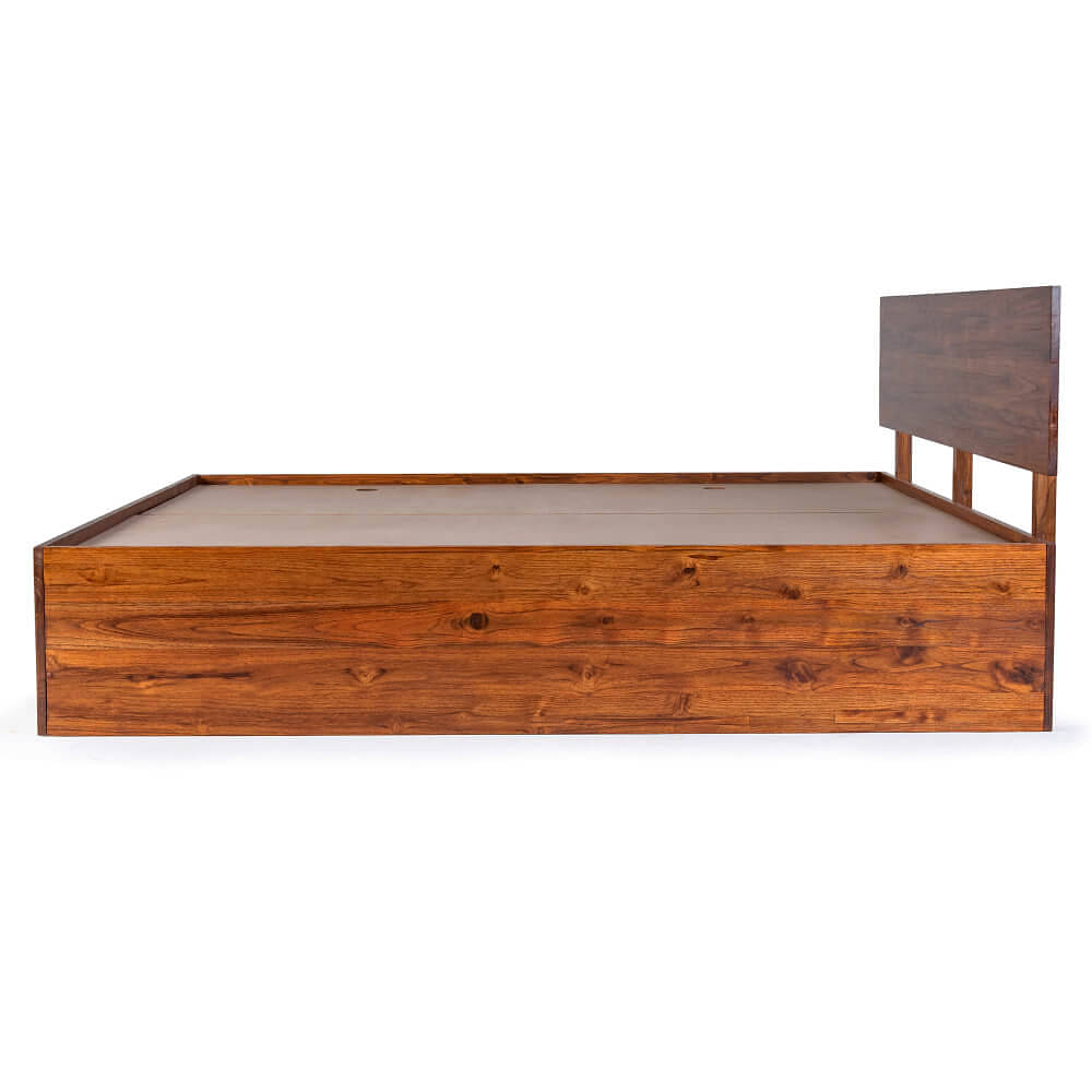 wakefit ara teak wood bed with storage