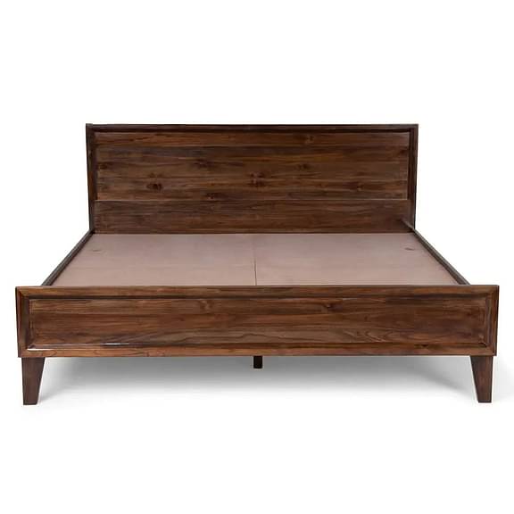 Wakefit Pavo Teak Wood Bed Without Storage