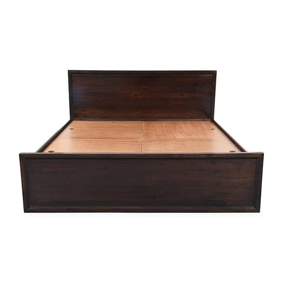 Wakefit Pavo Teak Wood Bed With Storage