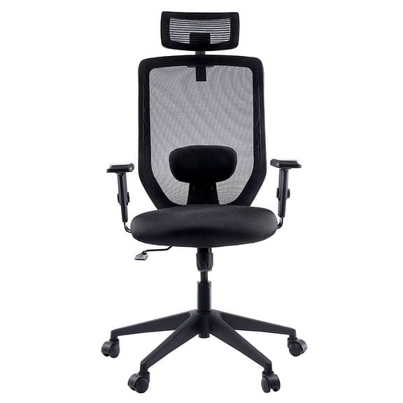 Wakefit Sandra High Back Nylon Base Office Chair (Black) & DIY (Do-It-Yourself)