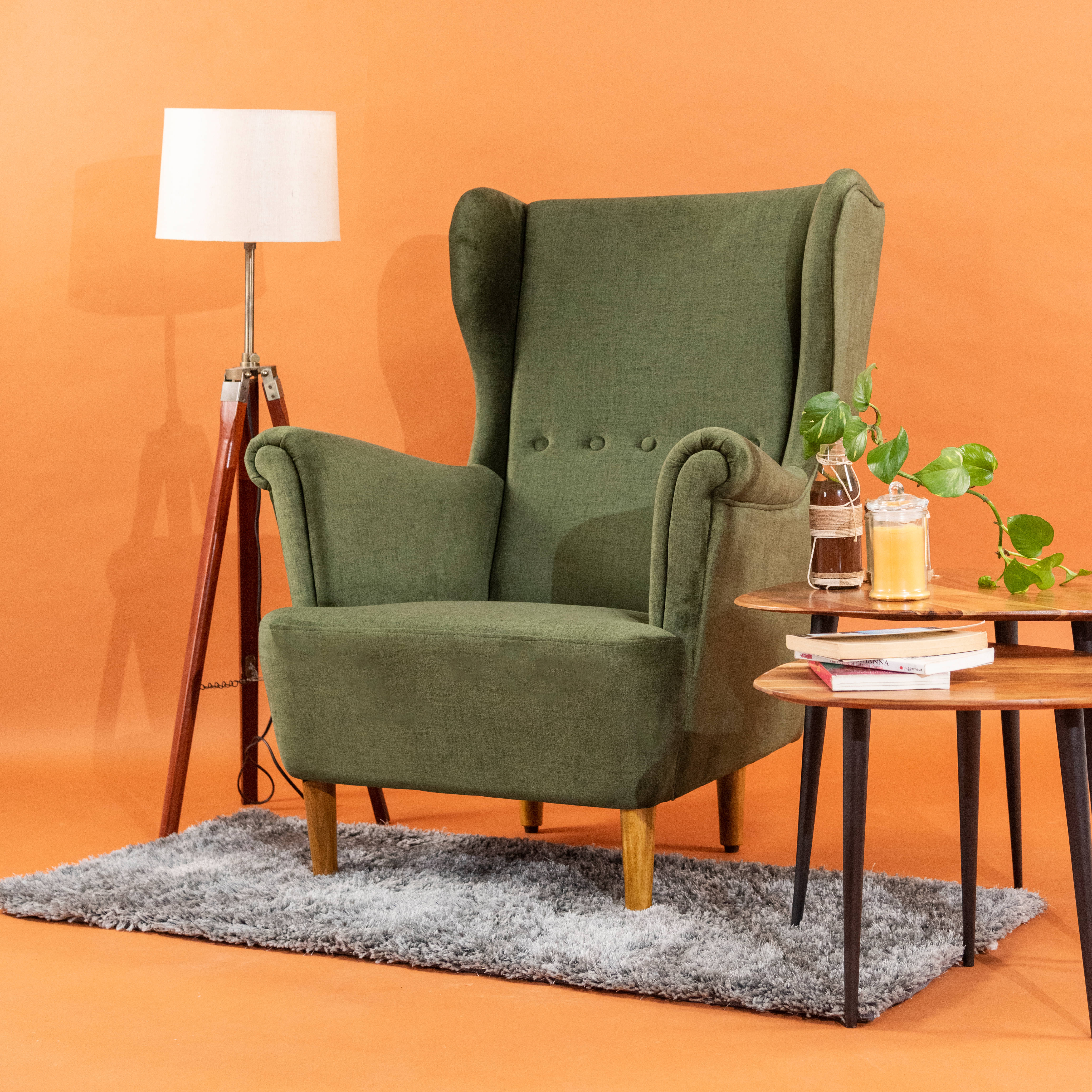 Wing chairs for online living room