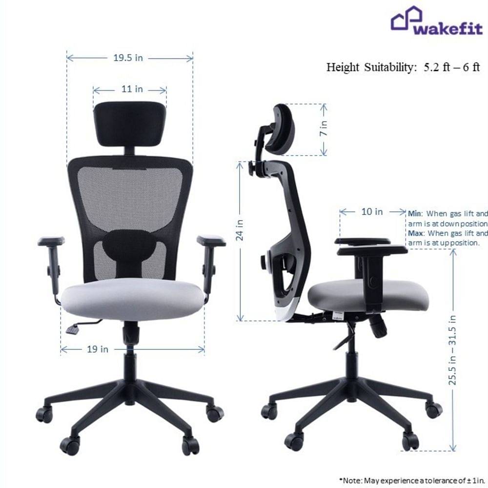 Wakefit study chair discount review