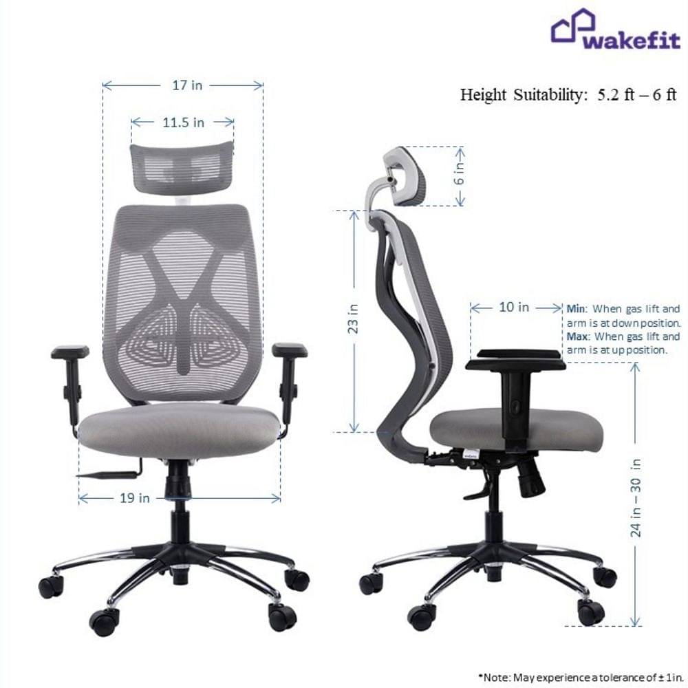 Wakefit study 2024 chair review