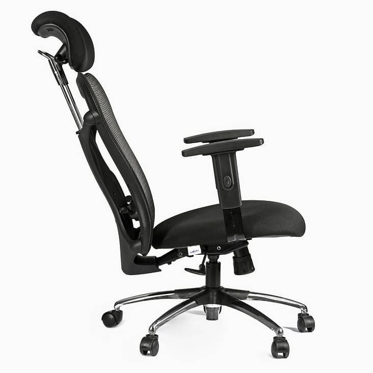 Wakefit Airavat High Back Chrome Base Office Chair (Black) : DIY  (Do-It-Yourself )Assembly