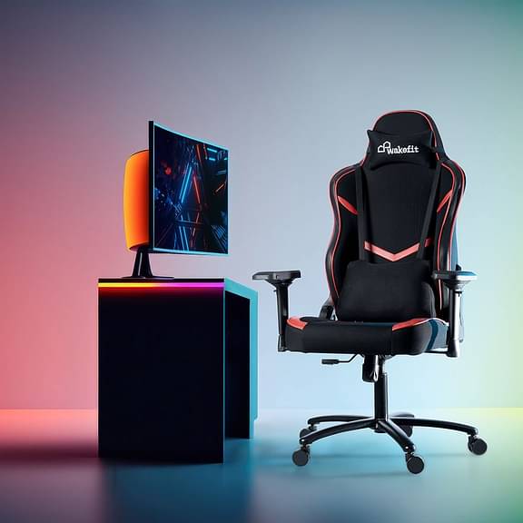 Wakefit Mastero Plus Gaming Chair (Red-Black)
