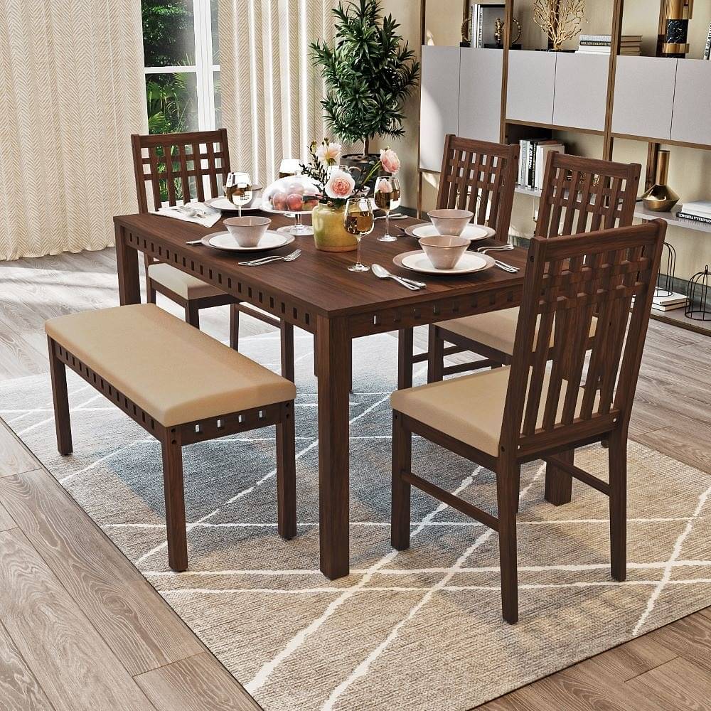 wakefit dining table 6 seater