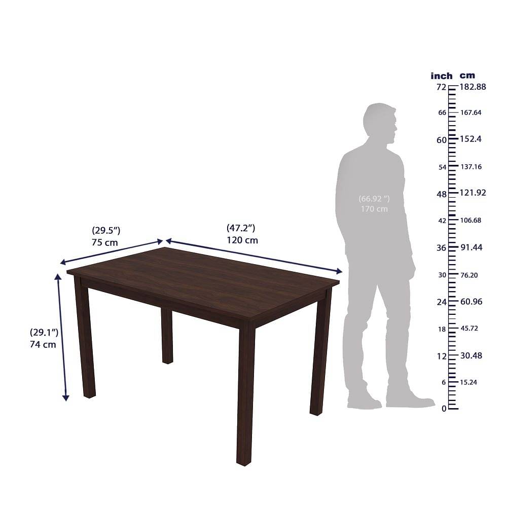 4 seater cheap dining table size