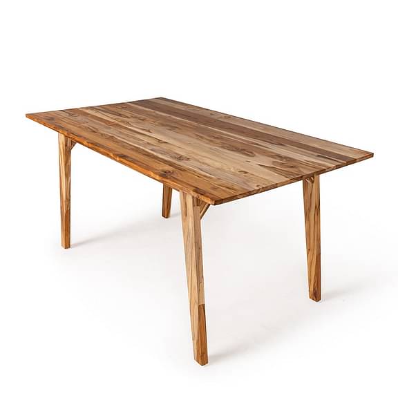 Wakefit Clove (6 seater)-Natural Teak Wood Dining Table