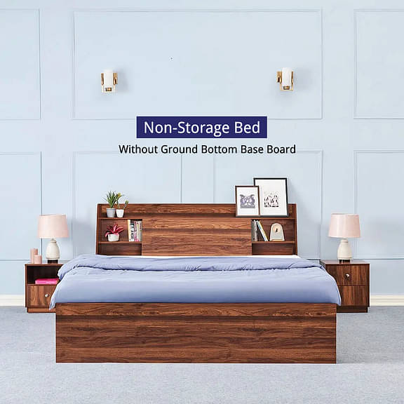 Wakefit Leo Engineered Wood Bed Without Storage