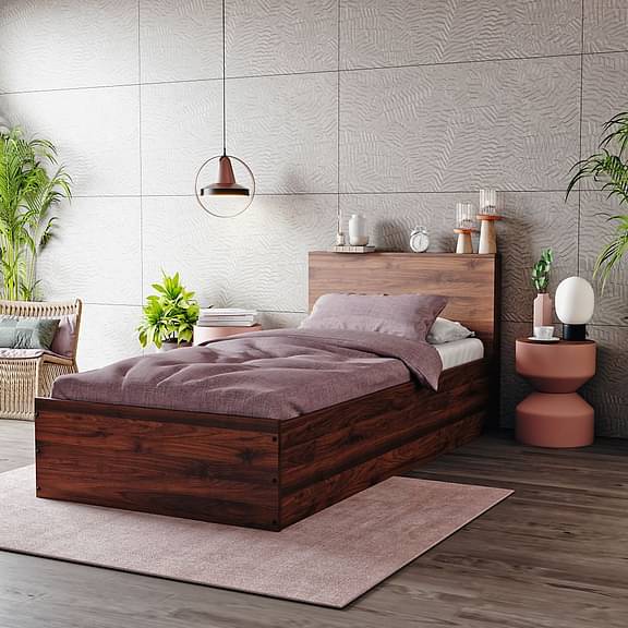 Wakefit Taurus Single Size Engineered Wood Bed With Storage