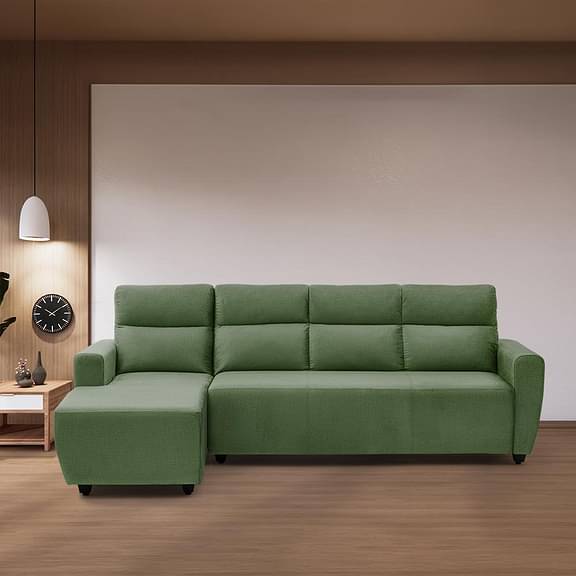 Wakefit Belize Plus L Shape Sofa Set (3 Seater + Left Aligned Chaise)