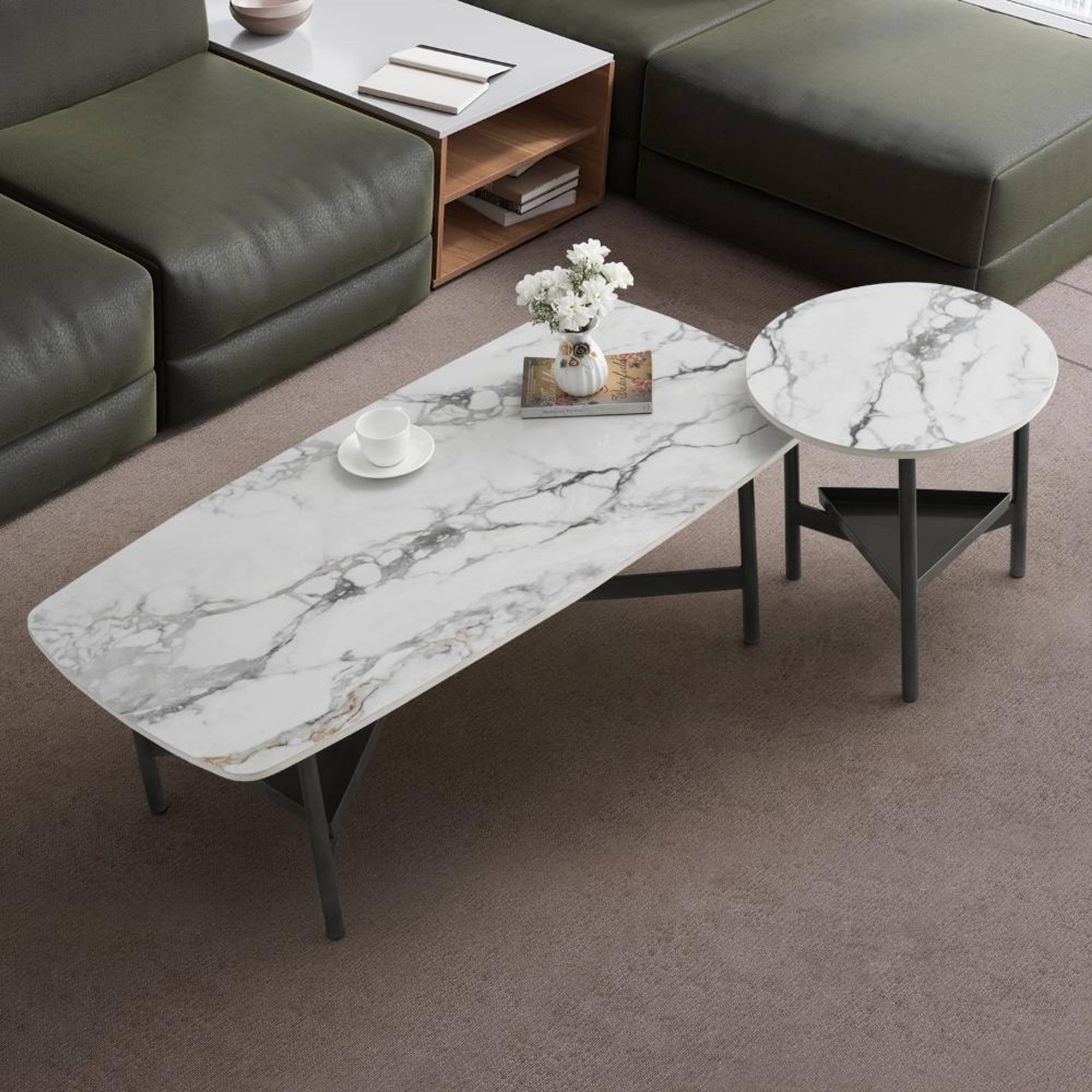 Malabar Coffee Table - Amphora White