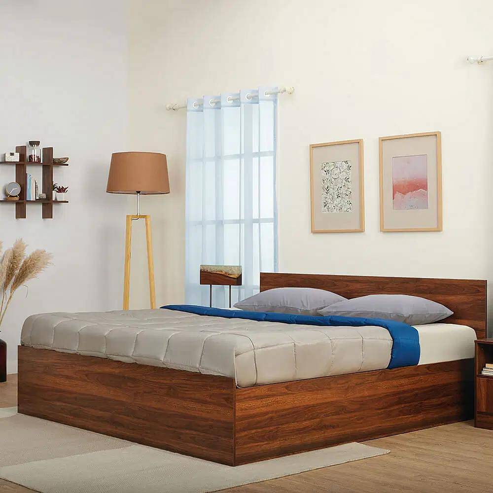 Wood double deals cot bed