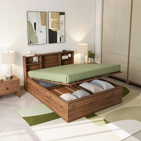 Wakefit Petra Queen Engineered Wood Bed With Hydraulic Mechanism