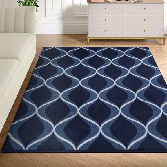 Wakefit Ocean Pearl Tufted Carpet 5x7 Ft for Living Room 550 GSM