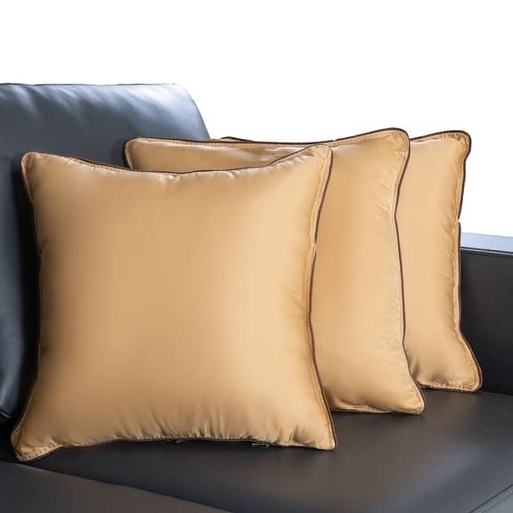 Wakefit Hollow Fibre Filled Cushion, 16x16 Inch, Beige Set of 5 (Can be used, with or without cover) (Can be used, with or without cover)