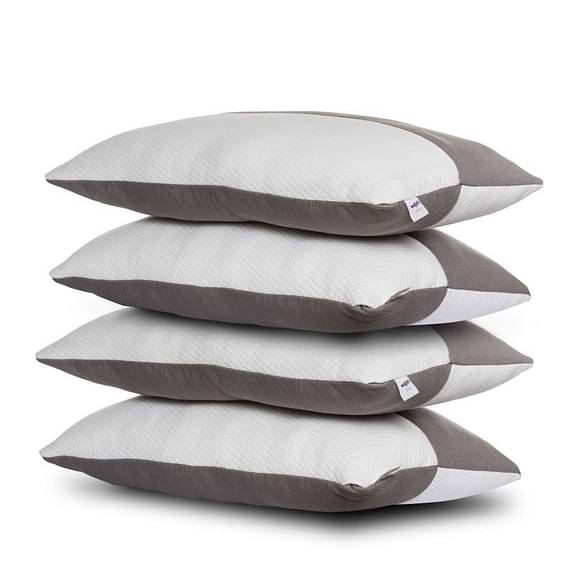 Wakefit Sleeping Pillow - Set of 4 (Height Adjustable) + Free Extra Fiber (600 gms)