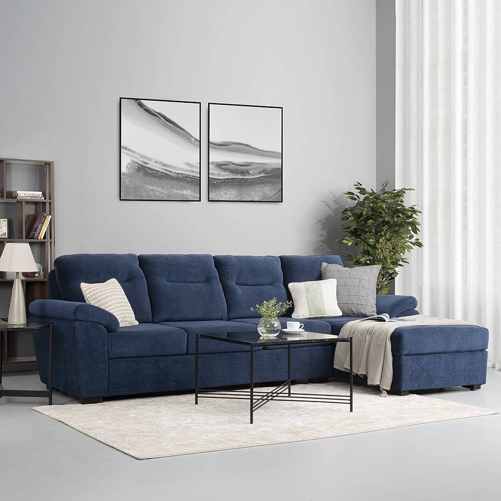 L Shaped Sofa: Buy Lounger L Shape Sofa Set Online at Best prices ...