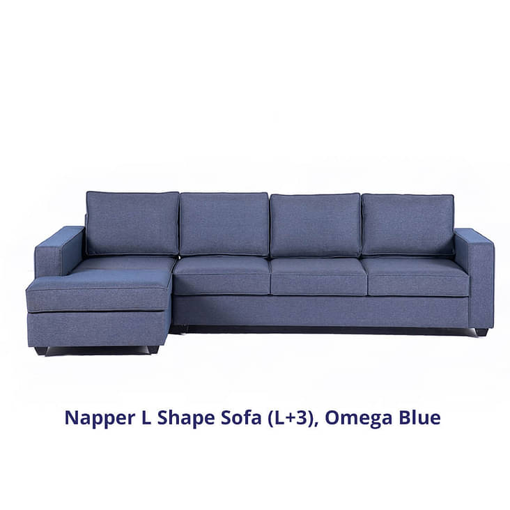 L Shaped Sofa: Buy Napper 4 Seater Sectional Sofa Set Online At Best Prices  Starting From Rs 9760 | Wakefit