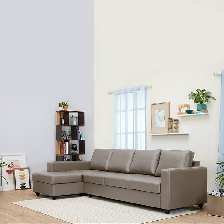 L Shaped Sofa: Buy Napper 4 seater Sectional Sofa Set Online at Best prices  starting from Rs 9760 | Wakefit