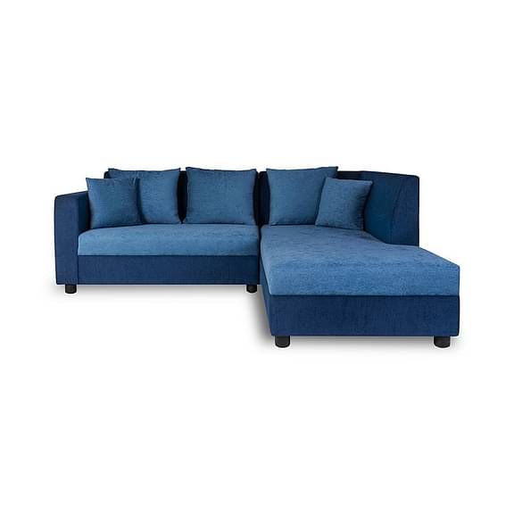 Wakefit Skiver L Shape 5 Seater Sofa Set (2 Seater + Right Aligned Chaise)