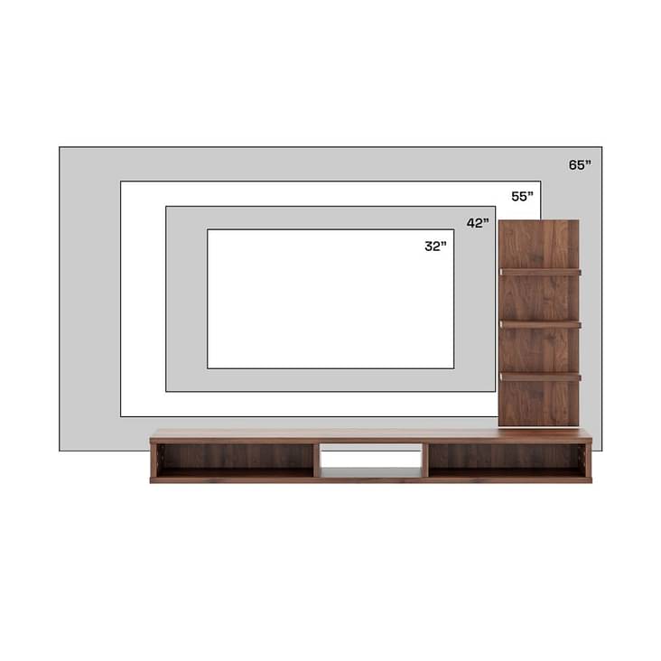 Wakefit TV Unit for Living Room, 1 Year Warranty