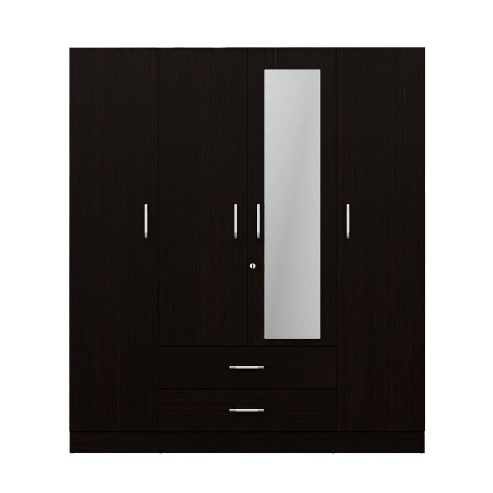 Buy Organza Plus 4 Door Wardrobe with Mirror at Best prices starting ...