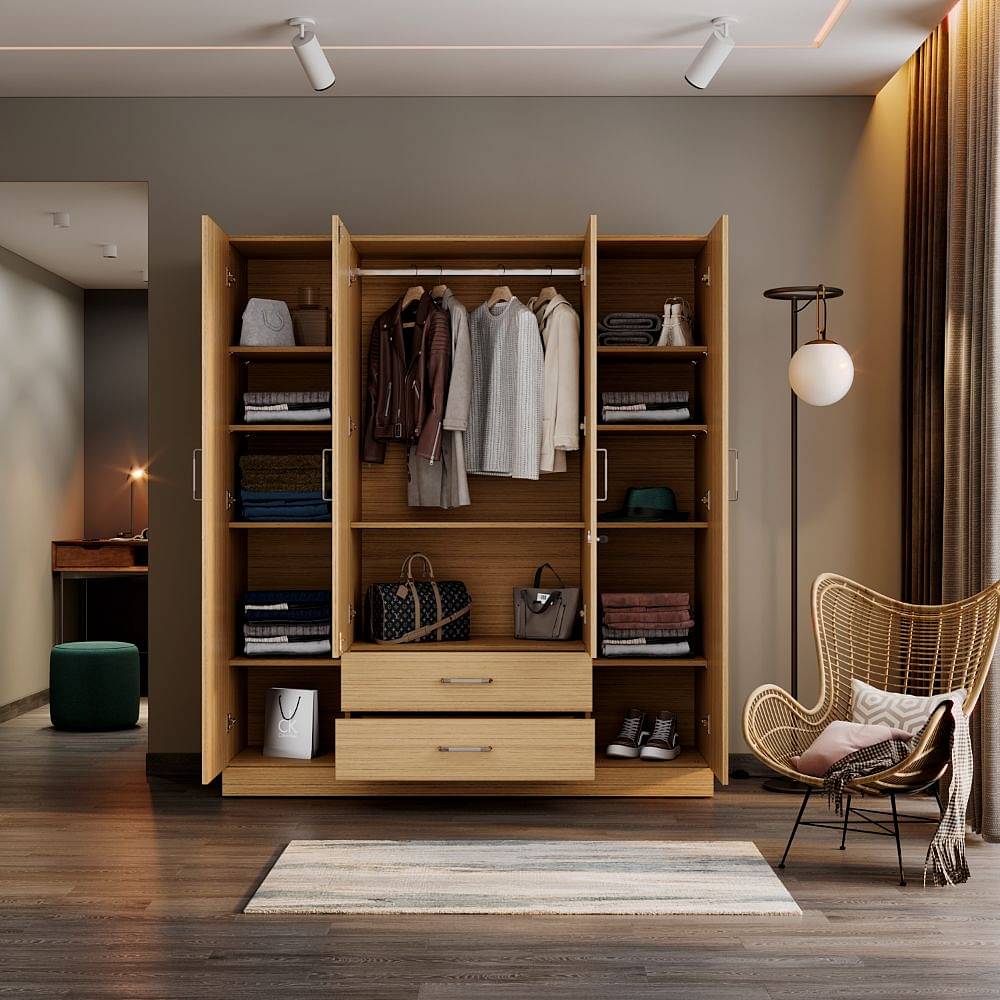 Wakefit 4 store door wardrobe